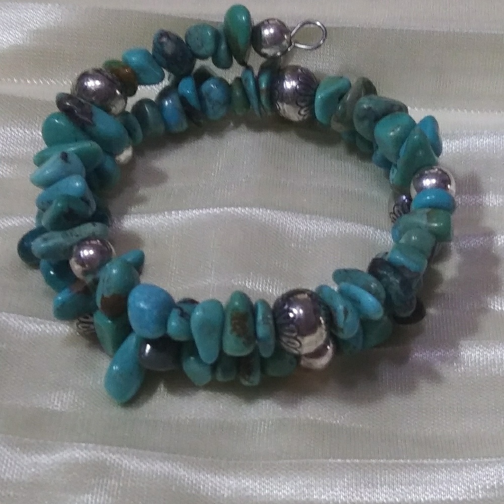 Carolyn Pollack turquoise wire bracelet